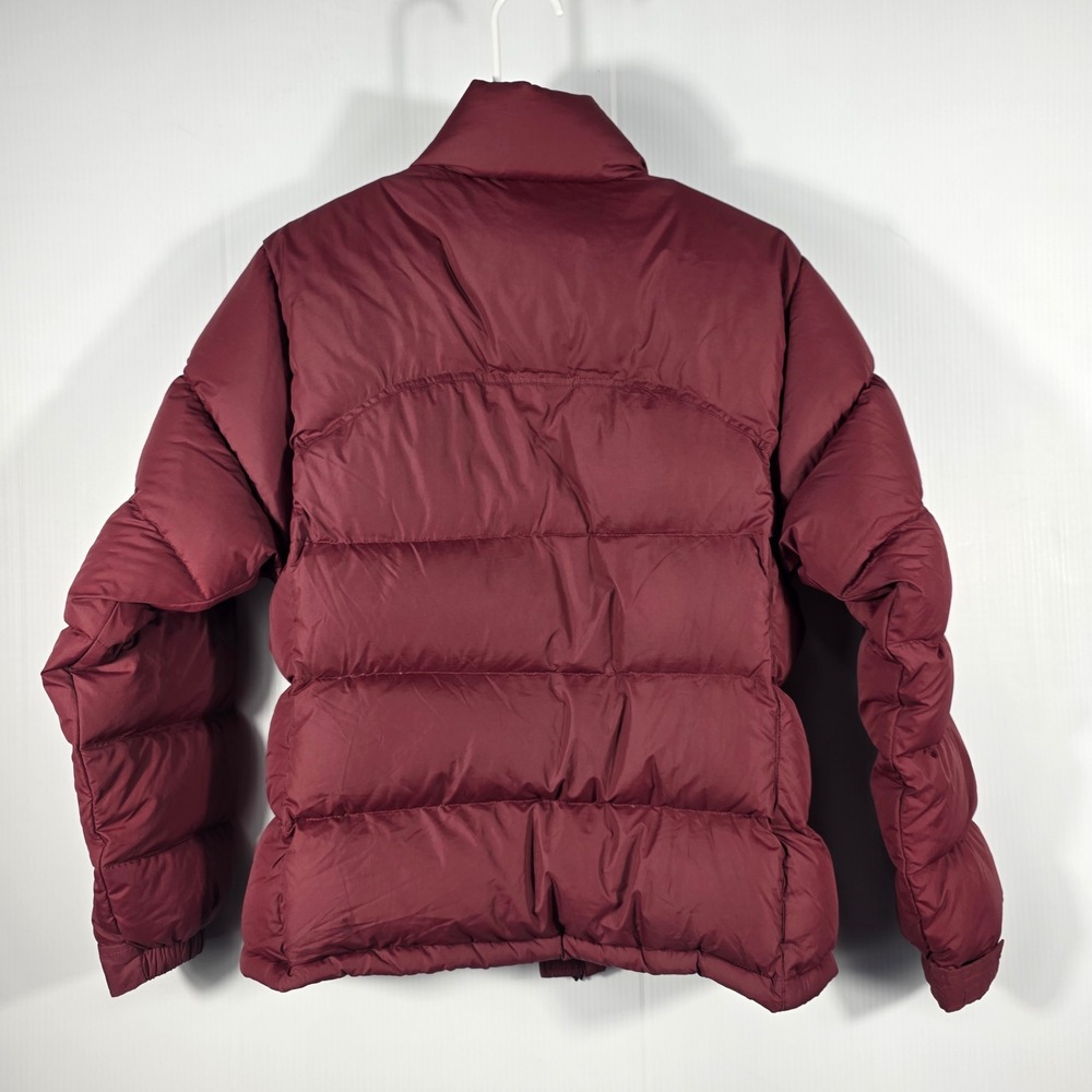 Polar Edge Womens Burgundy Down Fill Puffer Jacket Size L Full Zip Quilted - Picture 3 of 6